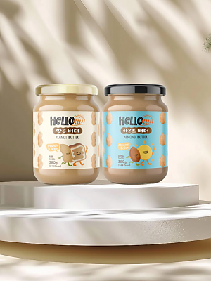 ★신제품 출시★ 100% 순수 재료로 만든 "땅콩버터 & 아몬드버터"  